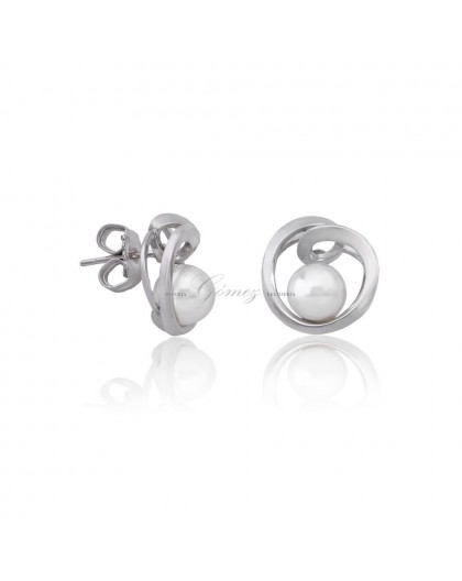 Pendientes de plata perlas Majorica Ref. 16499.01.2.000.010.1