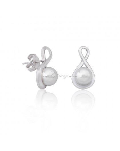 Pendientes de plata con perlas Majorica Duna Ref. 16497.01.2.000.010.1