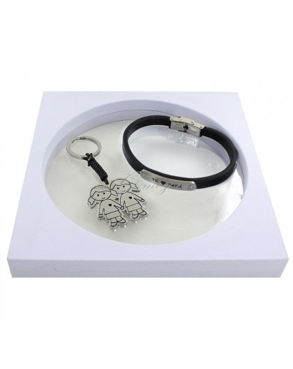 Estuche pulsera con llavero papa Ref. 9109979