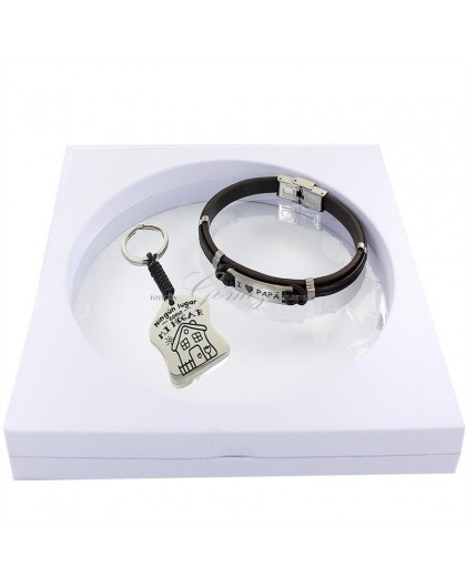 Estuche pulsera con llavero papa Ref. 9109939