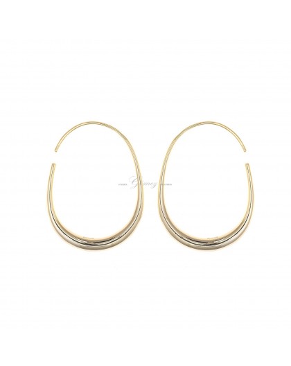 Pendientes de aros chapados Salvatore Ref. 164A0068