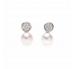 Pendientes de plata Salvatore con perlas Ref. 144A0002
