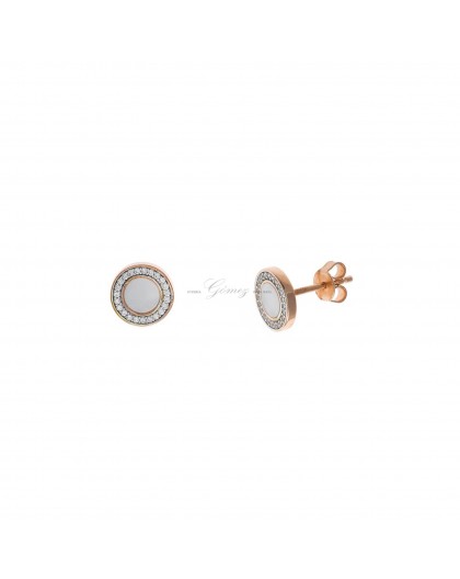 Pendientes de plata nacar Salvatore Ref. 195A0100