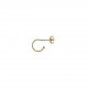 Pendientes de aros de plata chapada Salvatore Ref. 213CH004