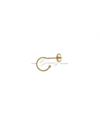 Pendientes de aros de plata chapada Salvatore Ref. 213CH004