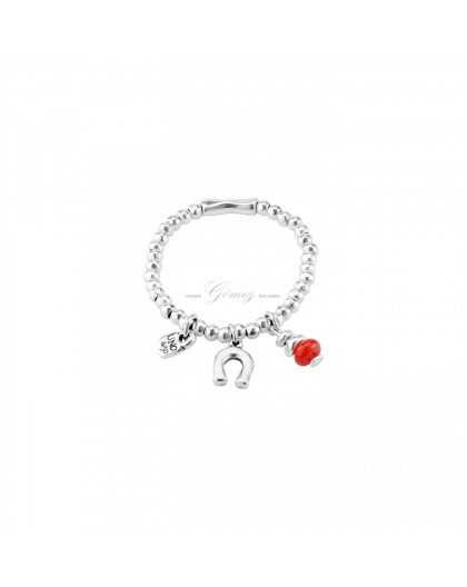 Pulsera amuleto Uno de 50 Ref. PUL1823ROJMTL0M