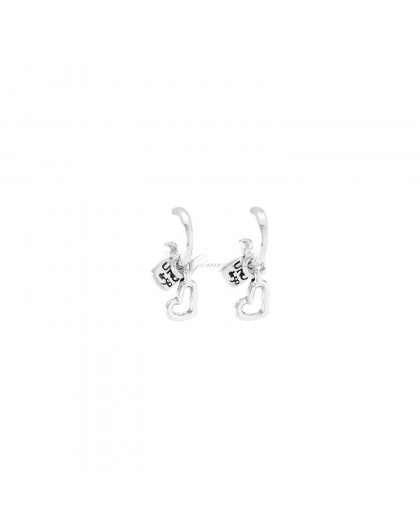 Pendientes de aros Uno de 50 Lucky Charms Ref. PEN0645MTL0000U