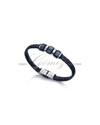 Pulsera cuero azul Viceroy Fashion Ref. 6337P09013