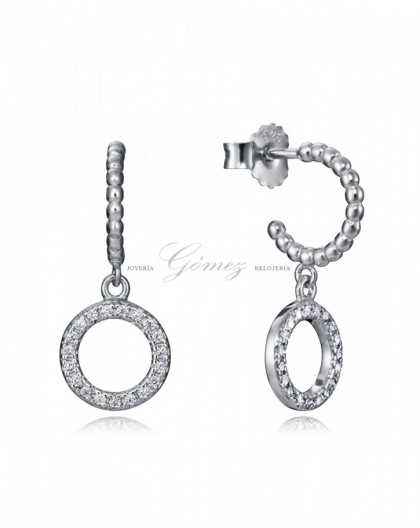 Pendientes de aros de plata Viceroy Jewels Ref. 7126E000-38