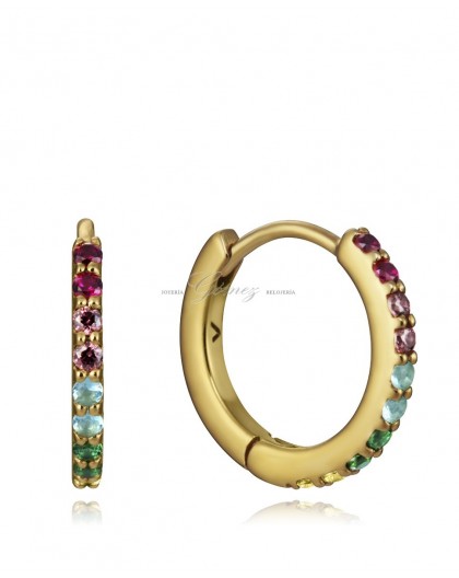 Pendientes de aros chapados Viceroy Ref. 4092E115-39