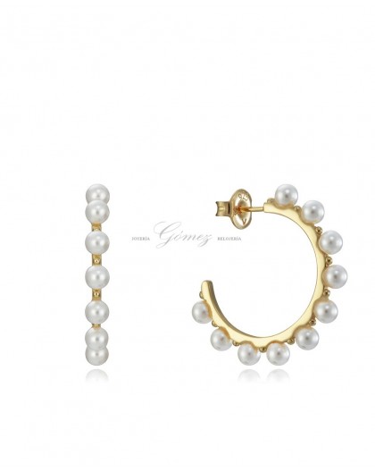 Pendientes de aros con perlas Viceroy Ref. 13009E100-60