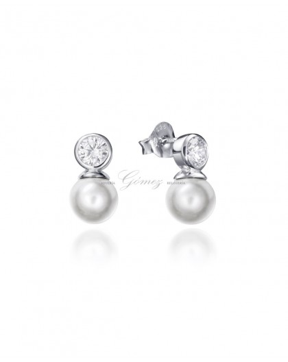 Pendientes de plata con perlas Viceroy Ref. 71047E000-68