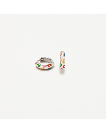 Pendientes de aros de plata Agatha Ruiz de la Prada Ref. 030NPR