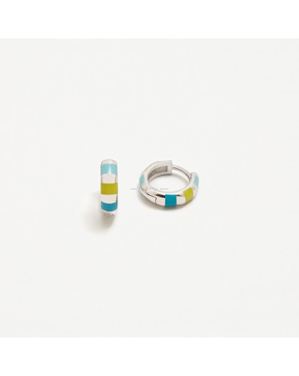 Pendientes de aros de plata Agatha Ruiz de la Prada Ref. 011HOP