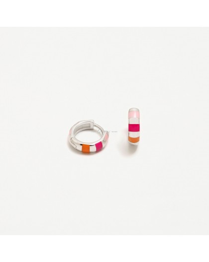 Pendientes de aros de plata Agatha Ruiz de la Prada Ref. 010HOP