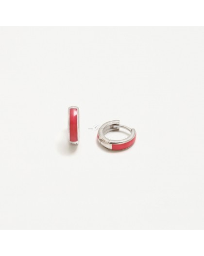 Pendientes de aros de plata Agatha Ruiz de la Prada Ref. 005HOP
