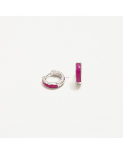 Pendientes de aros de plata Agatha Ruiz de la Prada Ref. 004HOP