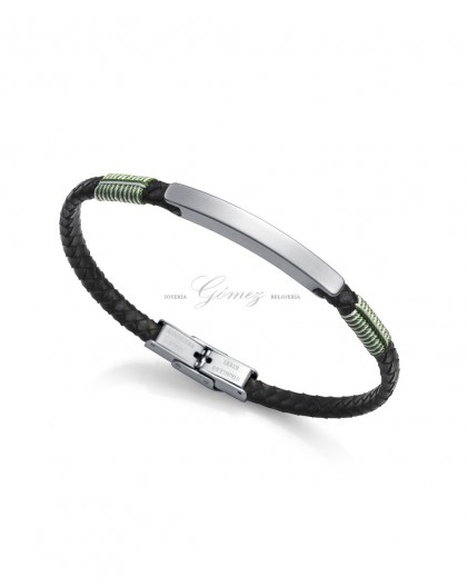 Pulsera de cuero y acero Viceroy Ref. 1316P01010