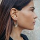 Pendientes de aros de acero Ref. BPE516D