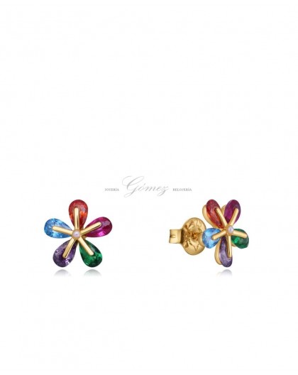 Pendientes Viceroy flor de colores Ref. 13083E100-99