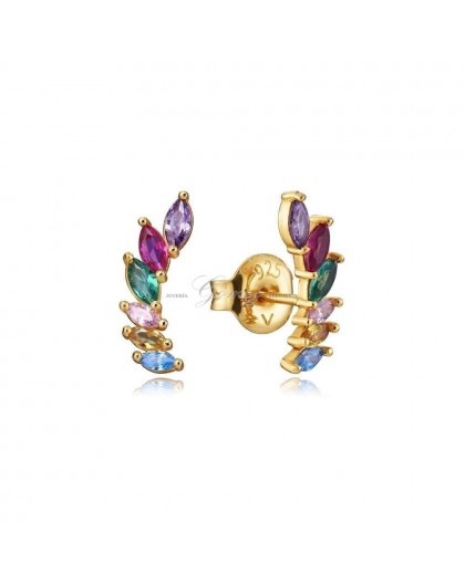 Pendientes de plata chapada Viceroy con circonitas Ref. 13081E100-39
