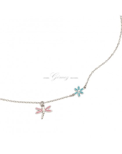 Collar de plata flores Agatha Ruiz de la Prada Ref. 105PET