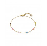 Pulsera de acero Viceroy corazones Ref. 14001P01012