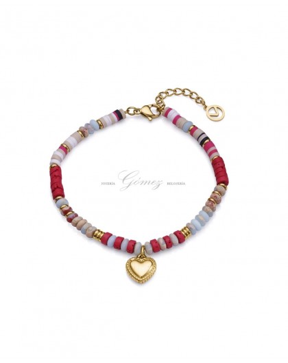 Pulsera de acero Viceroy corazon Ref. 14002P09019