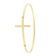 Pulsera cruz acero chapado Ref. APU493-D