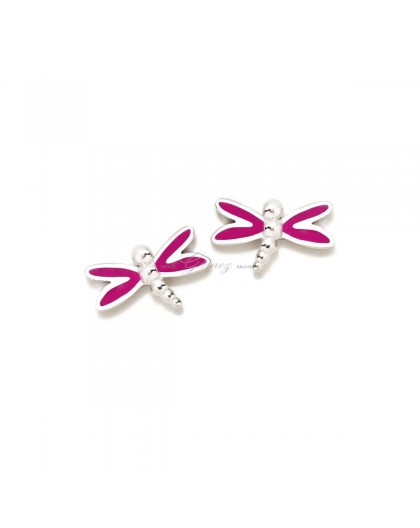 Pendientes de plata libelula Agatha Ruiz de la Prada Ref. 009ROS