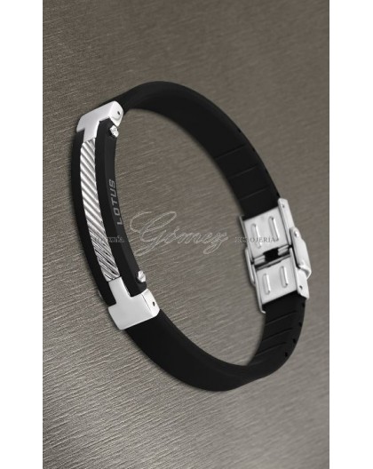 Pulsera de caucho negro Lotus Style Ref. LS1522-2/2