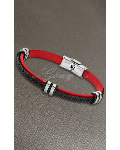 Pulsera Lotus negra y roja Ref. LS1829-2/9