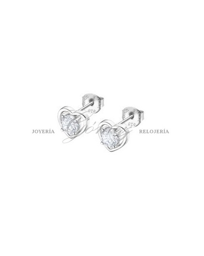 Pendientes de plata corazon Lotus Silver Ref. LP3092-4/1