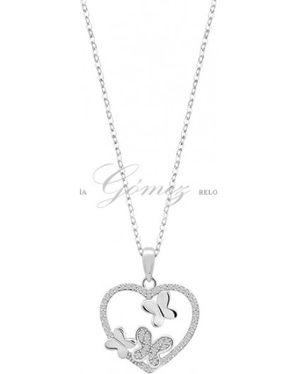 Collar de plata corazon Lotus Ref. LP3617-1/1