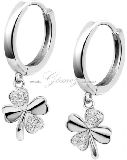 Pendientes de aros de plata lotus silver Ref. LP3108-4/2