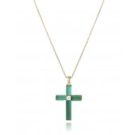 Collar Viceroy cruz piedra verde Ref. 2302C100-42