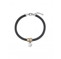 Collar de cuero con perlas Majorica Ref. 15519.01.F.N37.000.1