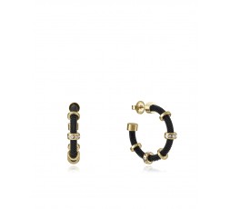 Pendientes de aros negros Viceroy Ref. 14110E01010