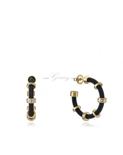 Pendientes de aros negros Viceroy Ref. 14110E01010