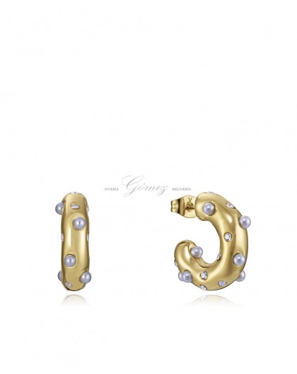 Pendientes de aros dorados Viceroy Ref. 15148E01012