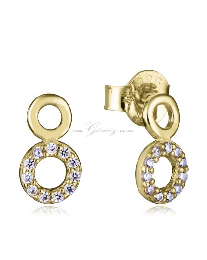 Pendientes de plata chapada Viceroy con circonitas Ref. 9135E100-30