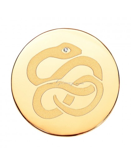 Medallon Serpiente IP dorado Viceroy Plaisir Ref. VMC0006-06