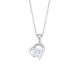 Colgante de plata corazon con circonitas Lotus Silver Ref. LP3106-1/1