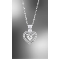 Colgante de plata corazon con circonitas Lotus Silver Ref. LP3555-1/1