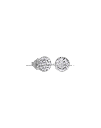 Pendientes de plata circulo de circonitas Lotus Silver Ref. LP1258-4/1