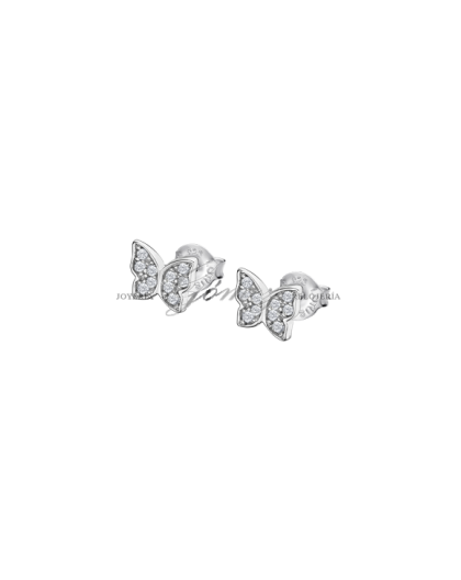 Pendientes de plata mariposa con circonitas Lotus Silver Ref. LP3051-4/1