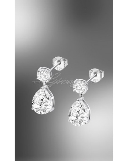 Pendientes de plata Lotus Silver con circonitas Ref. LP3615-4/1