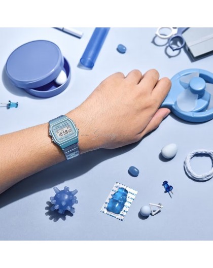 Reloj Casio transparente Ref. F-91WS-2EF