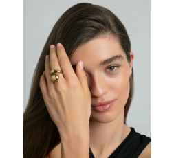 Anillo de acero Ip dorado Viceroy Ref. 14292A01412