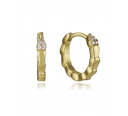 Pendientes de aros de plata chapada VIceroy Ref. 13244E100-30